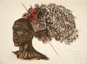 Aboura, Chef Ababoua (Bambili), aus Dessins et Peintures d