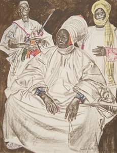 Barma Mata, Sultan von Zinder, aus Dessins et Peintures d