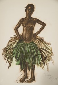 Tänzerin Makere (Bambili), aus Dessins et Peintures d