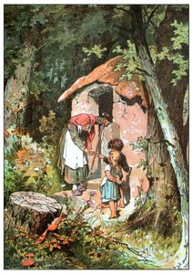 Illustration für Hänsel und Gretel von den Brüdern Grimm von Alexander Zick