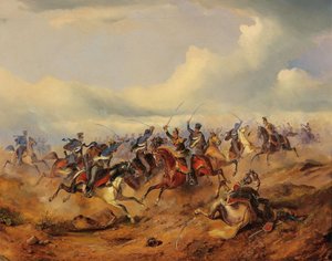 Eine Szene aus der ungarischen Revolution 1848-1849, ca. 1850 von Alexander von Bensa