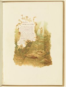 Programm für das Ballett La Perle von Marius Petipa und Riccardo Drigo, 1896