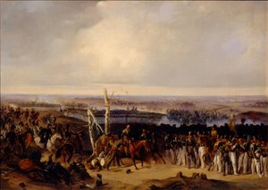 Das Ismailowsky-Regiment in der Schlacht von Borodino 1812, 1840er Jahre von Alexander von Kotzebue
