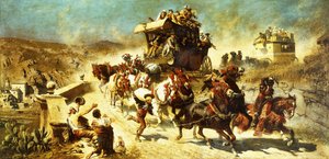 Die spanische Postkutsche in Toledo von Alexander von Wagner