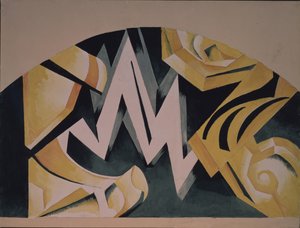 Bühnenbild für das Stück Romeo und Julia von W. Shakespeare, 1921 von Alexandra Alexandrowna Exter