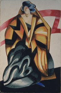 Amme. Kostümentwurf für das Stück Romeo und Julia von W. Shakespeare, 1921