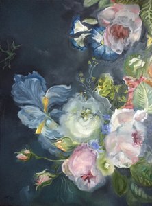 Dunkler Blumenstrauß