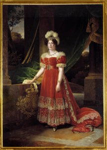 Porträt der Herzogin von Angouleme Marie Therese Charlotte von Frankreich, bekannt als Madame Royale (1778-1851) von Alexandre Francois Caminade