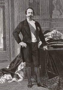 Porträt von Napoleon III., Kaiser der Franzosen - graviert nach dem Gemälde von Alessandro Cabanel von after Alexandre Cabanel