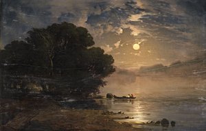Abendlandschaft mit einem See