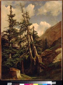 Tannen in den Bergen von Alexandre Calame