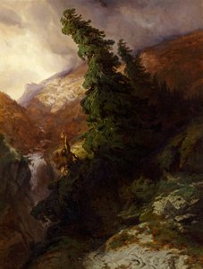Hochgebirgsschlucht (Handeggtal im Kanton Bern) von Alexandre Calame