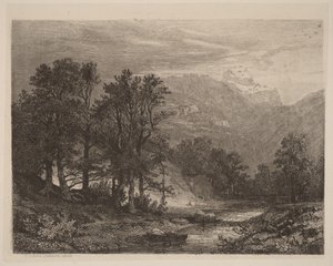 Bergbach von Alexandre Calame
