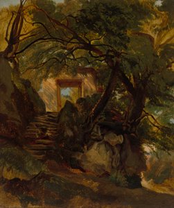 Treppe im Park der Villa Chigi di Ariccia