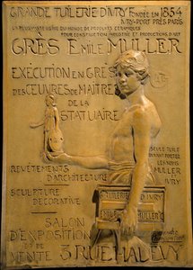 Werbung für die Müller Steingutmanufaktur