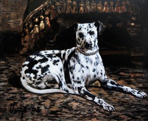 Porträt eines Dalmatiners von Alexandre Clarys