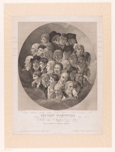 Gruppenporträt von 29 Künstlern von Alexandre Clément