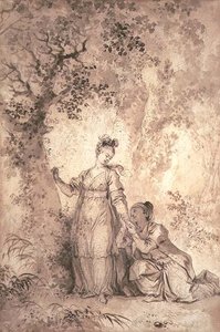 Die Verlobte des Königs von Garbe: der Baum von Alexandre Evariste Fragonard