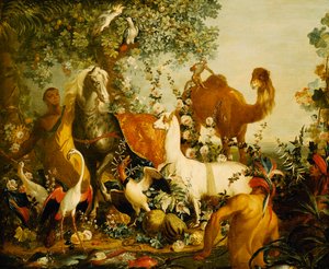 Eine Allegorie von Asien von Alexandre Francois Desportes