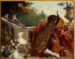 Tiere, Blumen und Früchte von Alexandre Francois Desportes