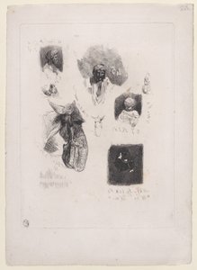 Blatt mit Skizzen, 1833-38