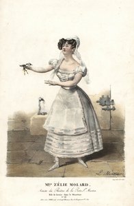 Tänzerin Miss Zelie Molard und Louise in Le Deserteur von Francois-Alexis Blache Jr., choreografiert von Dauberval, Theatre de la Porte St. Martin