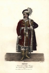 Jean Audeville Fresnoy als Menzicoff in La Famille de Menzicoff von J-J-M Duperche, Ambigu Comique von Alexandre Marie Colin
