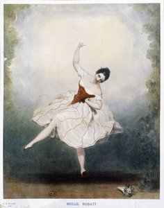 Klassischer Tanz: Miss Rosati im Jahr 1848 von Alexandre de Valentini
