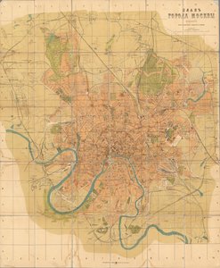 Plan von Moskau von Alexei Alexeevich Ilyin