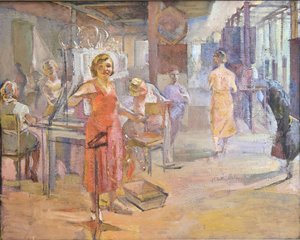 Die elektrische Fabrik "Svetlana" in Leningrad