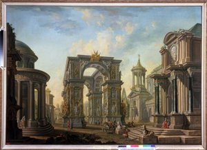 Architektonische Fantasie von Alexei Ivanovich Belsky