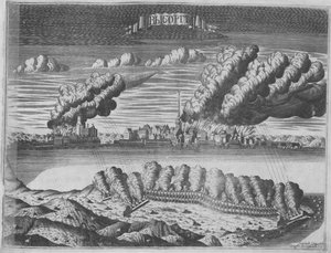 Ansicht der Belagerung von Wyborg am 13. Juni 1710 von Alexei Ivanovich Rostovtsev