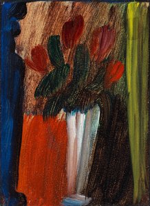 Stillleben Blumen in weißer Vase von Alexei Javlensky von