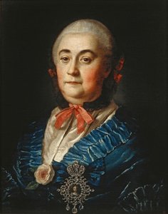 Porträt von Anastasia Izmaylova 1703-1761, 1759 von Alexei Petrovich Antropov