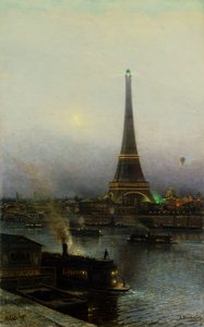Der Eiffelturm bei Nacht