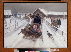 Schlittenfahrt während der Fastnacht von Alexei Steipanovitch Stepanov