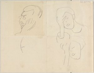 Bildnisskizze Kandinsky von Alexej von Jawlensky