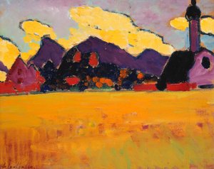 Landschaft bei Murnau, ca. 1910 von Alexej von Jawlensky