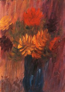 Grosses Stilleben: Rote und Gelbe Dahlien, 1937 von Alexej von Jawlensky