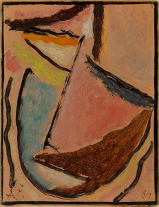 Meditation Kleiner abstrakter Kopf, 1934 von Alexej von Jawlensky
