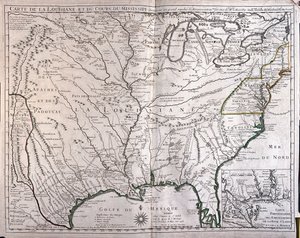 Louisiana und Mississippi-Fluss