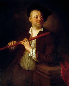 Porträt eines Flötisten von Alexis Grimoux