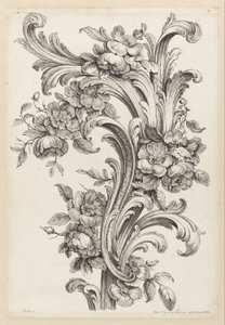 Blumen- und Akanthusblatt-Design