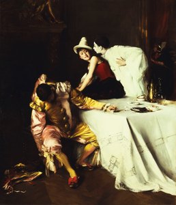 Pierrot, Columbine und Punchinello von Alexis Vollon