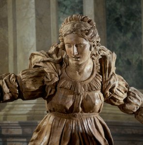 Maria Magdalena, Detail der Beweinung Christi, in der Kapelle des seligen Aldrovandi von Alfonso Lombardi