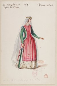 Halévy - Die Zauberin - Kostümentwürfe von Alfred Albert - 08. Edle Dame von Alfred Albert