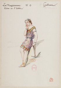 Halévy - Die Zauberin - Kostümentwürfe von Alfred Albert - 13. Gnome, Damenballett von Alfred Albert