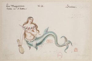 Halévy - Die Zauberin - Kostümentwürfe von Alfred Albert - 14. Sirene von Alfred Albert