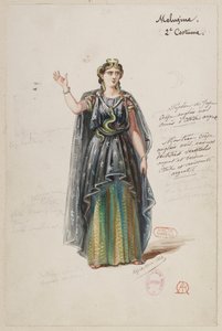 La magicienne - Kostümentwürfe - Mèlusine, 2. Kostüm von Alfred Albert