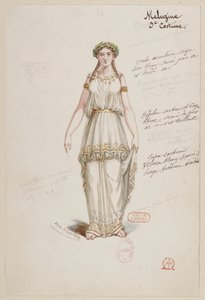 La magicienne - Kostümentwürfe - Mèlusine, 3. Kostüm von Alfred Albert